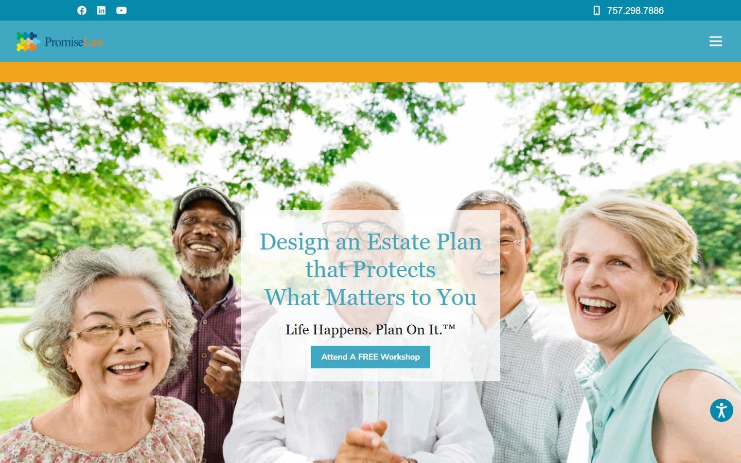 Promise Law homepage preview