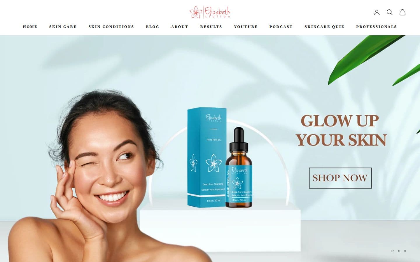 Elizabeth Steffen homepage preview